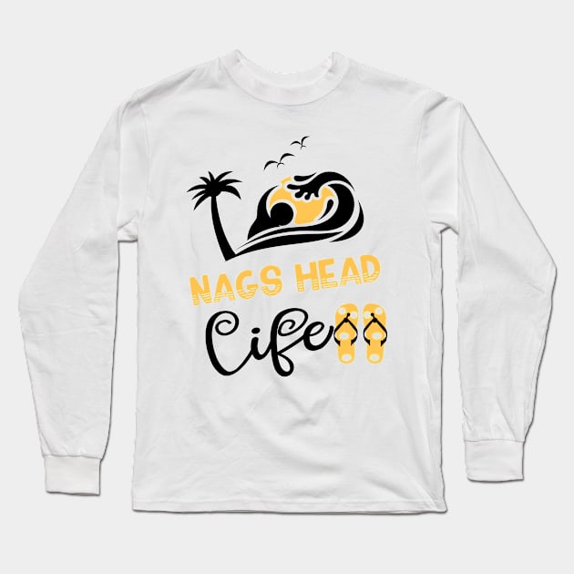 Nags Head in USA - beach life Long Sleeve T-Shirt by ArtDesignDE